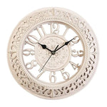 Stilvolle Vintage Wanduhr mit Dekorativem Metallrahmen – 40cm Durchmesser