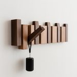 Elegant Wooden Coat Rack with Stylish Hooks – Practical Wall Solution