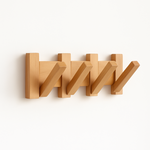 Elegant Wooden Coat Rack with Stylish Hooks – Practical Wall Solution