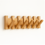 Elegant Wooden Coat Rack with Stylish Hooks – Practical Wall Solution