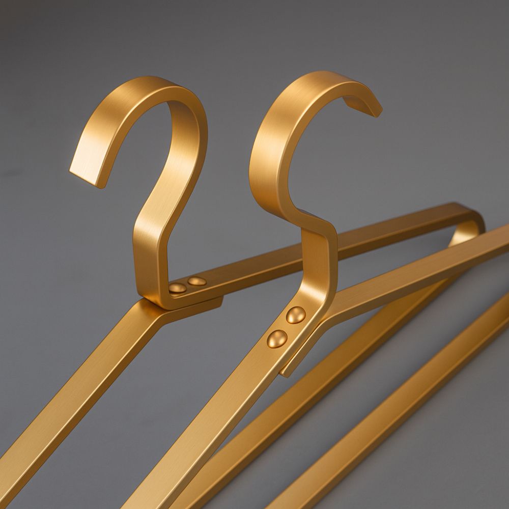 Stilvolle Aluminium Kleiderbügel im Slimline-Design (4 Stück)