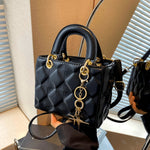Stylish mini handbag for women with gold details