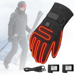ThermoGrip Heated Gloves - Waterproof Unisex Gloves with 3 Heating Levels and Touchscreen Function
