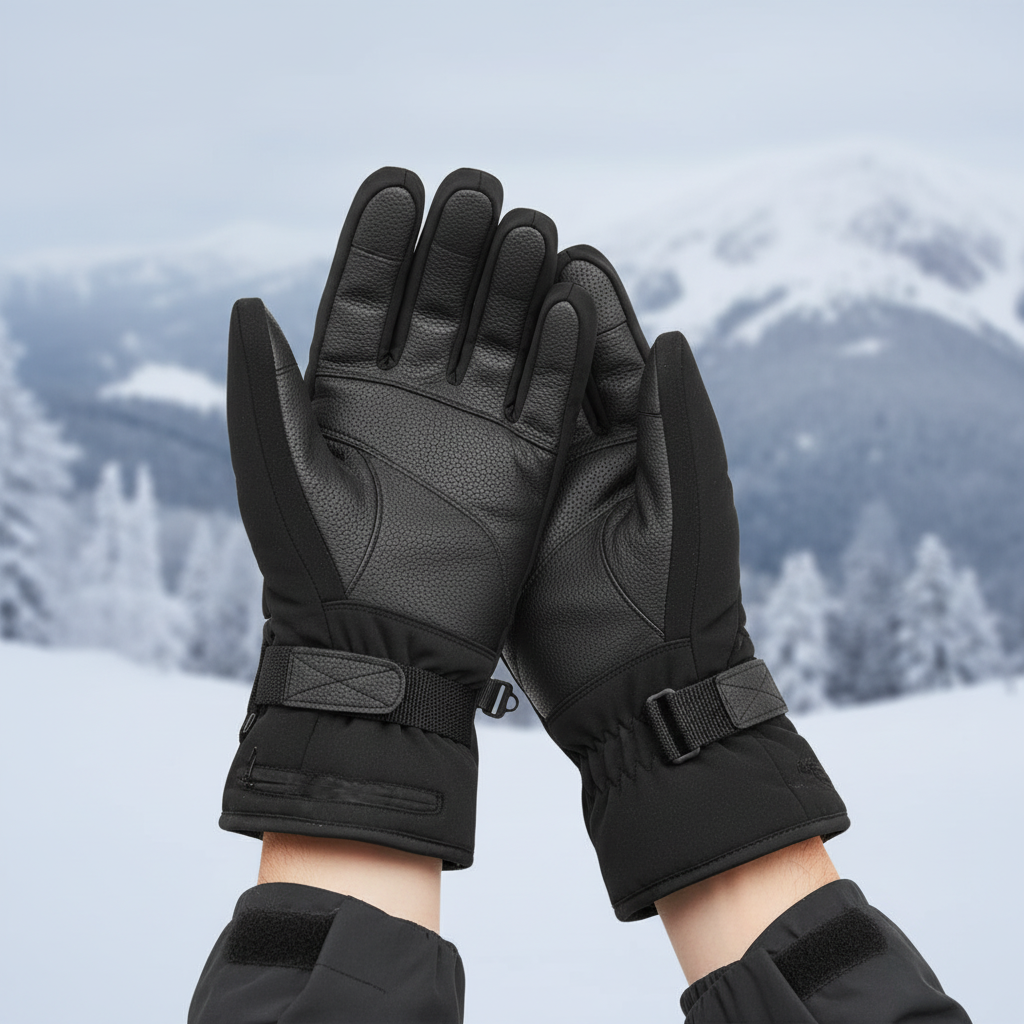 ThermoGrip Heated Gloves - Waterproof Unisex Gloves with 3 Heating Levels and Touchscreen Function