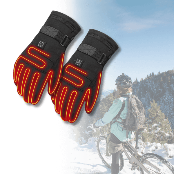 ThermoGrip Heated Gloves - Waterproof Unisex Gloves with 3 Heating Levels and Touchscreen Function
