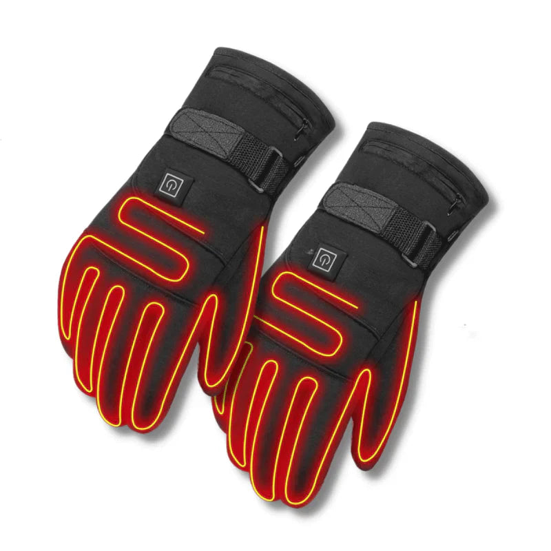 ThermoGrip Heated Gloves - Waterproof Unisex Gloves with 3 Heating Levels and Touchscreen Function