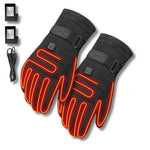 ThermoGrip Heated Gloves - Waterproof Unisex Gloves with 3 Heating Levels and Touchscreen Function