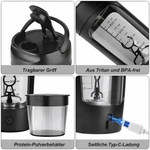 Elektrischer Proteinmixer | Automatischer Shaker-Becher | USB Mischbecher | MixMeister