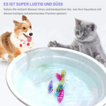 Electronic swimming fish with LED lighting