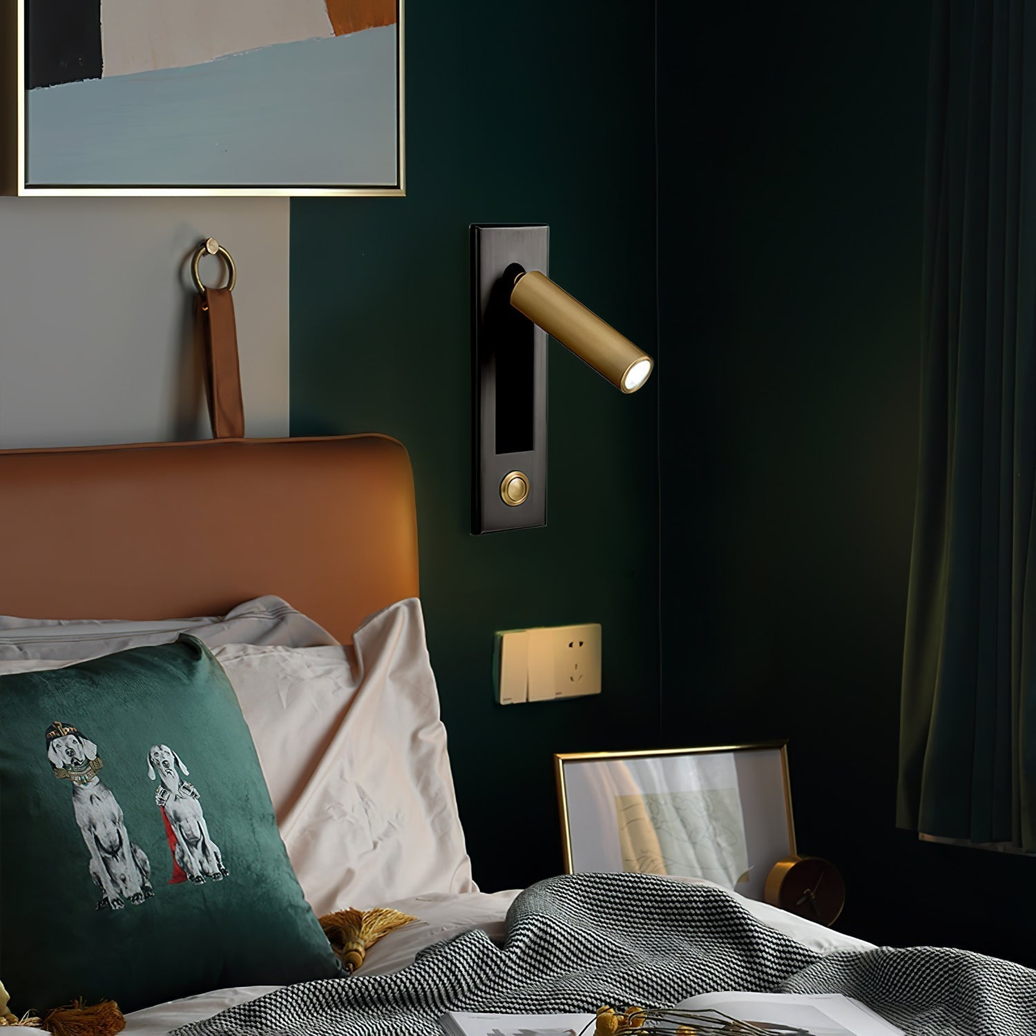 Wall Lamp with Flexible Reading Light – Elegant LED Night Lamp
