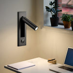 Wall Lamp with Flexible Reading Light – Elegant LED Night Lamp