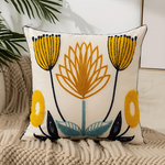 Elegant Pillow Cover with Floral Embroidery – Soft and Stylish
