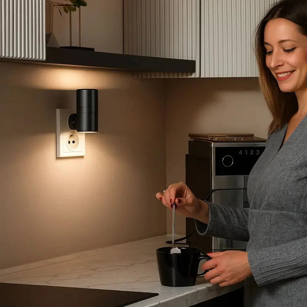 Dimmable LED night light with twilight sensor