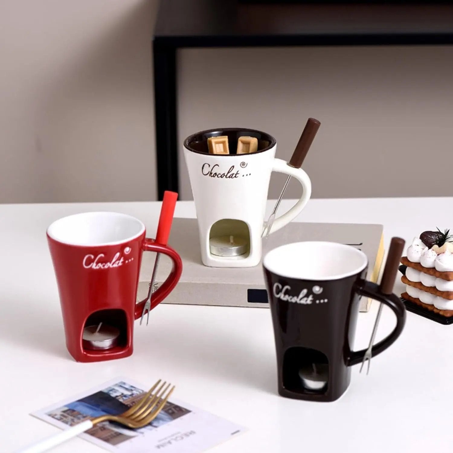 Elegant Chocolate Fondue Mug – For Unforgettable Moments of Indulgence