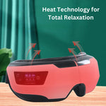 Tragbarer Augenmassager mit beruhigender Wärme, Vibration und Bluetooth-Musik