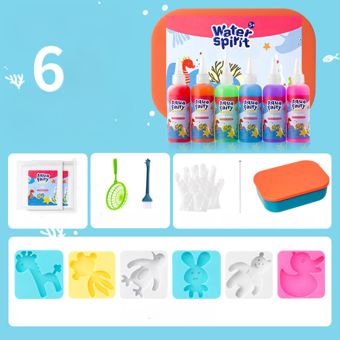 Farbige Wasserwelt – Kreatives Lernset für Kinder
