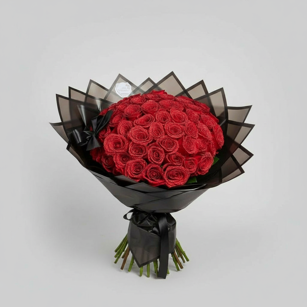 Eternal Glitter Rose | Handmade Artificial Flower for Any Occasion | Sparkling Decoration | Stylish Gift Set for Special Moments | Easy Care & Durable