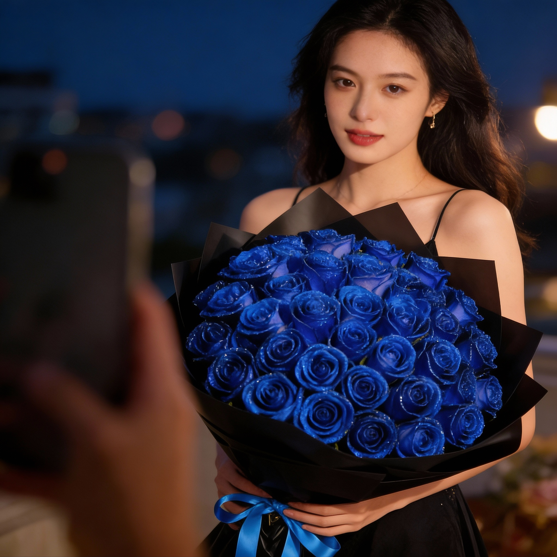 Eternal Glitter Rose | Handmade Artificial Flower for Any Occasion | Sparkling Decoration | Stylish Gift Set for Special Moments | Easy Care & Durable