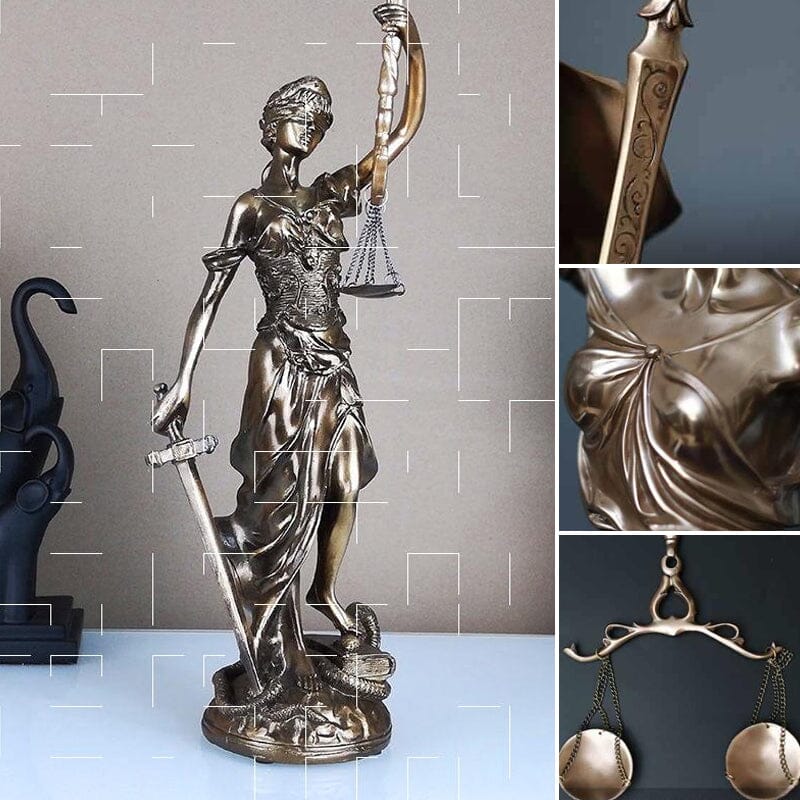 Elegant Statue of Justice – Symbol of Fairness and Order