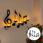 Wandlicht mit schwarzer Musiknote