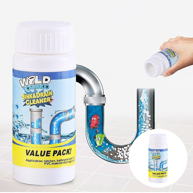 Drain cleaner for clogged pipes