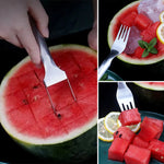 Vielseitiger Melonenschneider mit Gabel | FruchtGenuss
