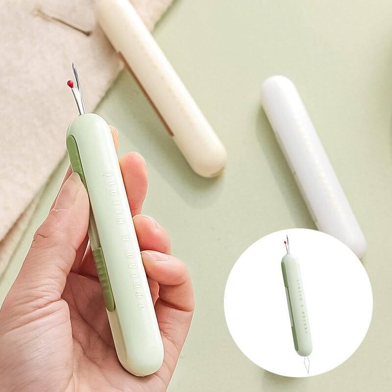 2-in-1 Nähnadel-Einfädler und Nahttrenner