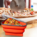 Collapsible airtight pizza container