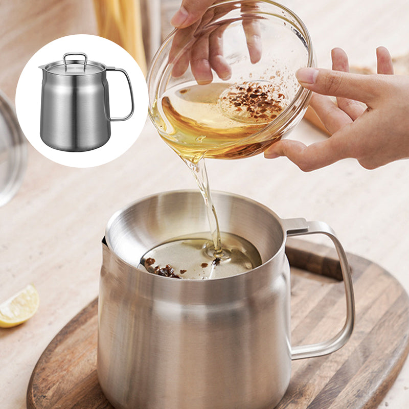 Multifunktionaler Edelstahl-Ölfiltertopf – 2-in-1 Lösung