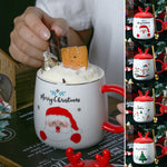 Christmas mugs with festive design