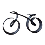 Elegante Fahrradsilhouette | Moderner Metall Dekor | Mattes Design
