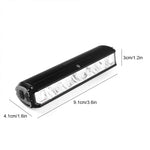 Bicycle light with 180-degree beam angle and battery indicator