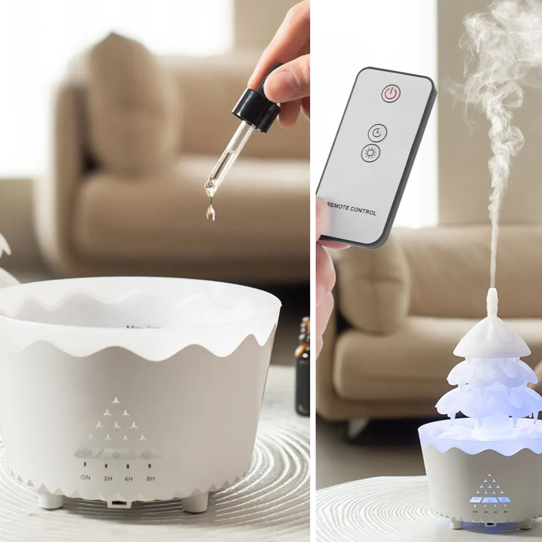 Weihnachts-Aromaspender – USB-Luftbefeuchter mit LED-Beleuchtung
