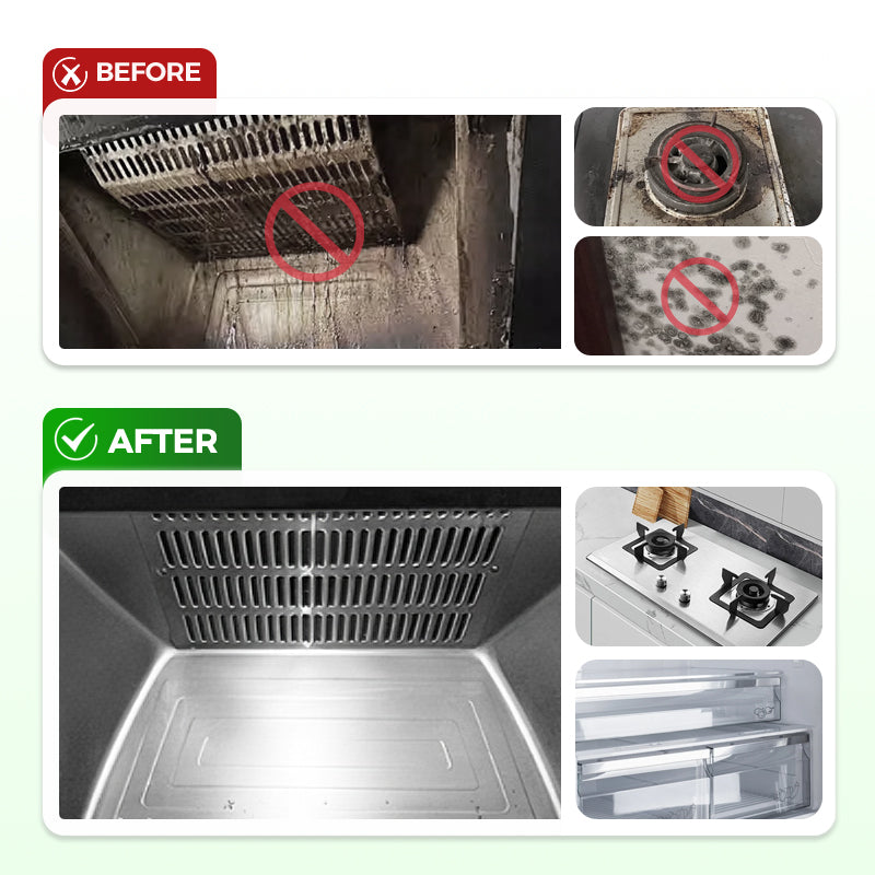 Grease Remover | Residue-Free | Quick Spray & Wipe | ClearShine