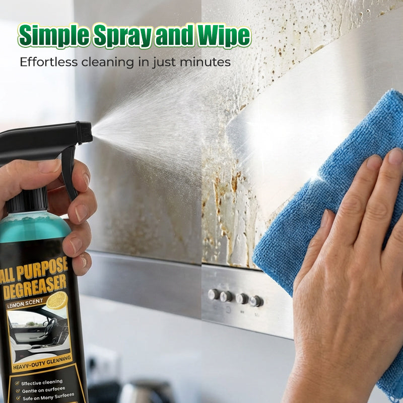 Grease Remover | Residue-Free | Quick Spray & Wipe | ClearShine