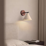 Natural Stone Wall Lamp – Stylish Wooden Light with Travertine Shade for Cozy Illumination