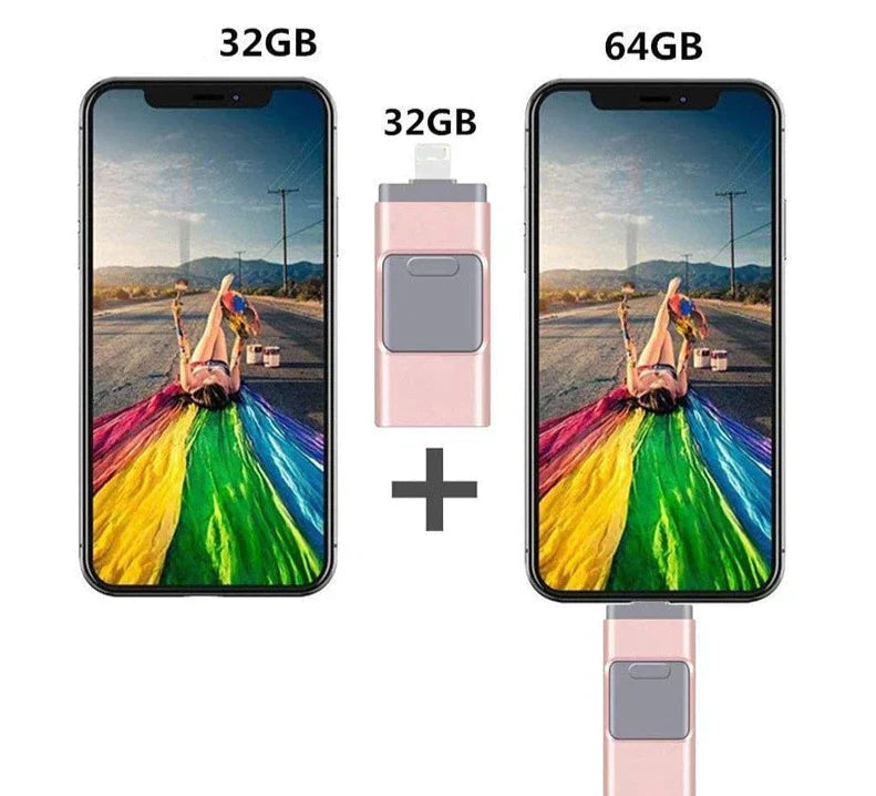 USB Speicherstick mit Multi-Anschluss für Smartphones