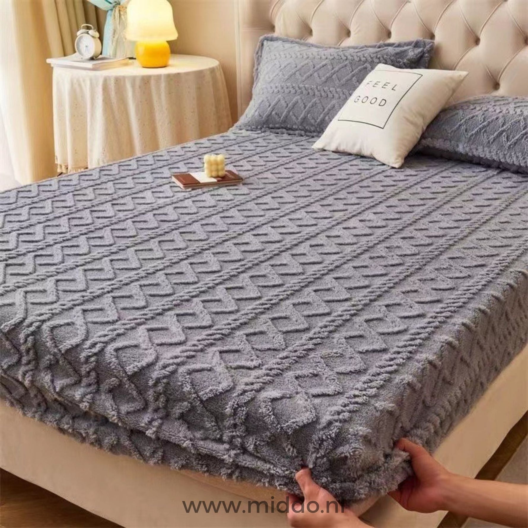Gemütliches Fleece-Bettlaken-Set | Weich und warm mit Gratis-Kissenbezügen!