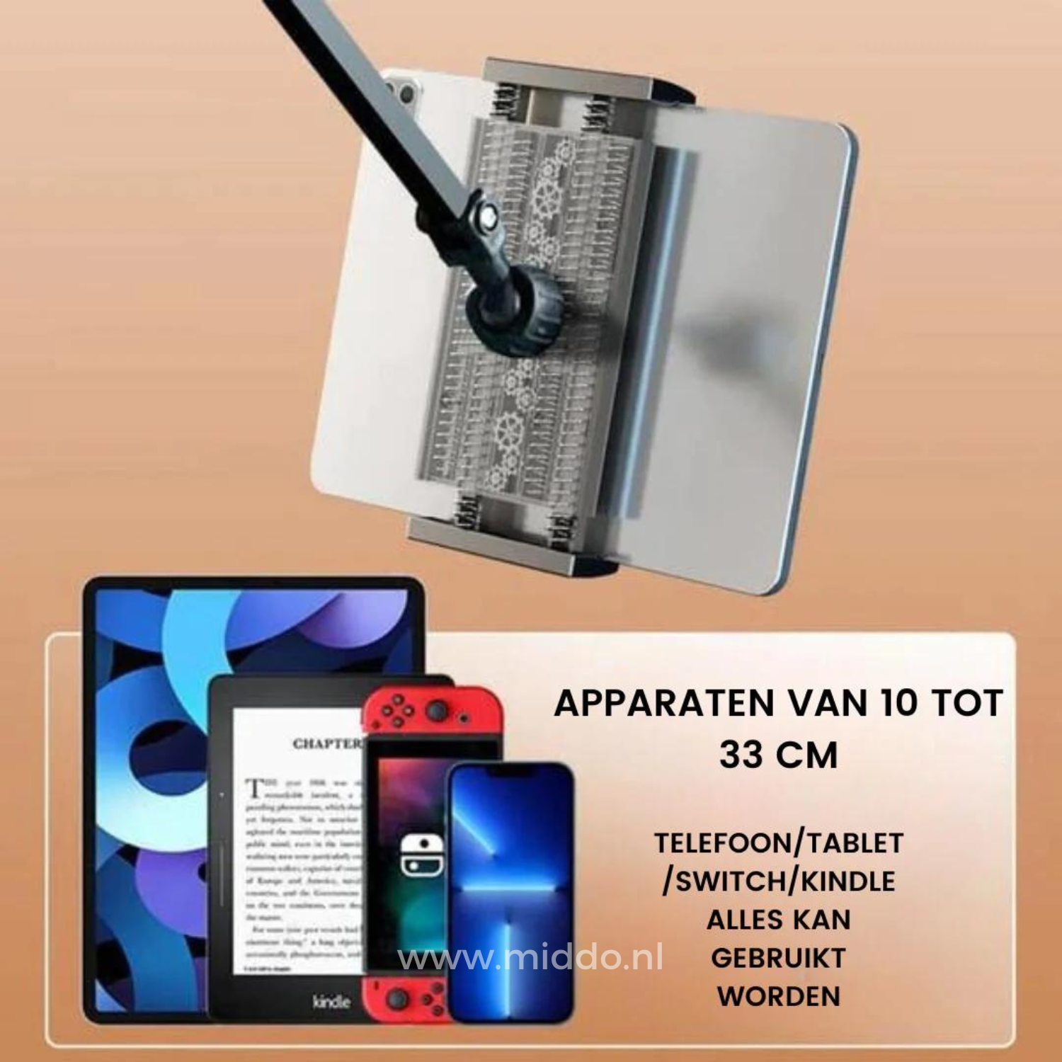 Ergonomischer Tablet- und Smartphone-Halter | Komfortabel Sitzen ohne Schmerzen