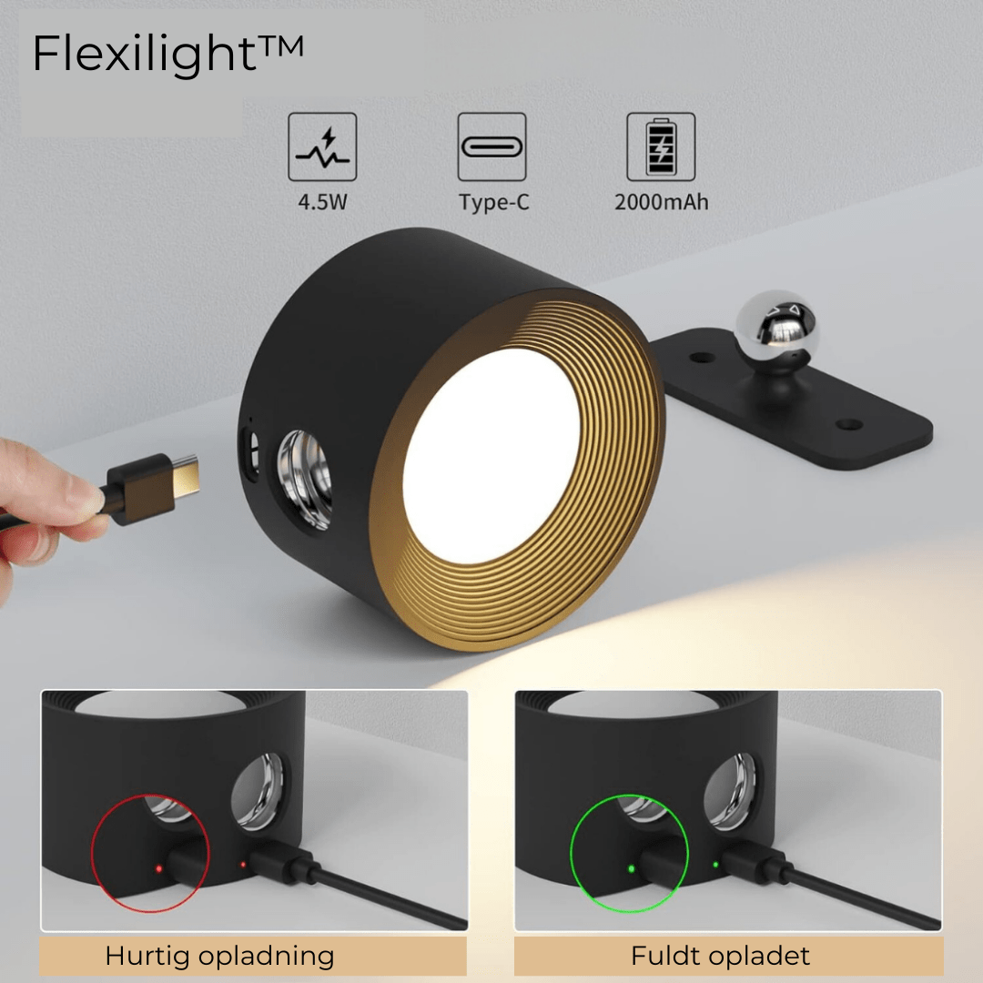 Kabellose Wandlampe mit Touchsteuerung und 360° Drehung