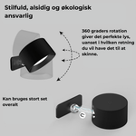 Kabellose Wandlampe mit Touchsteuerung und 360° Drehung