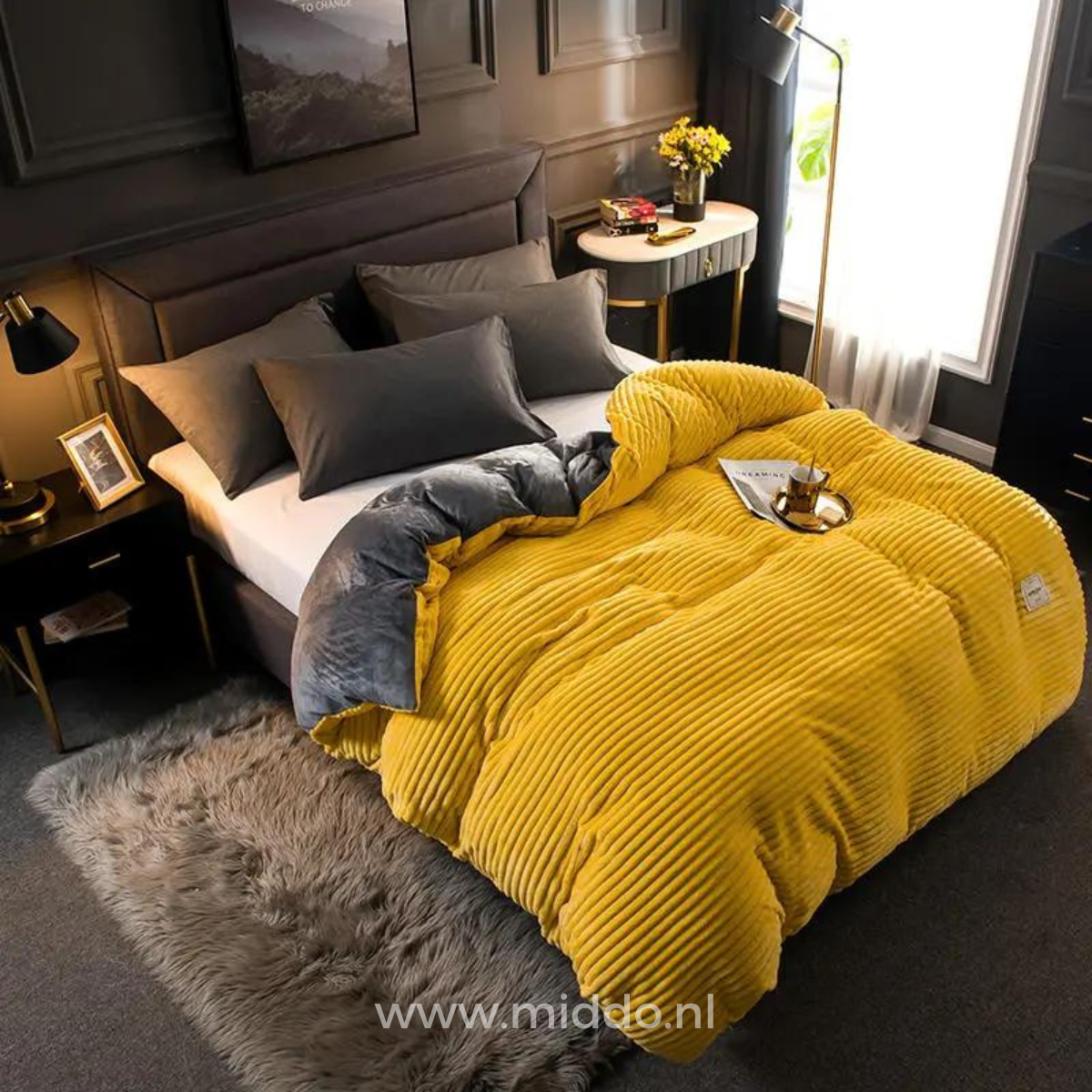 WohlfühlNest | 3-teiliges Fleece-Bettwäsche-Set für den Winter