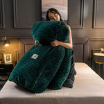 WohlfühlNest | 3-teiliges Fleece-Bettwäsche-Set für den Winter