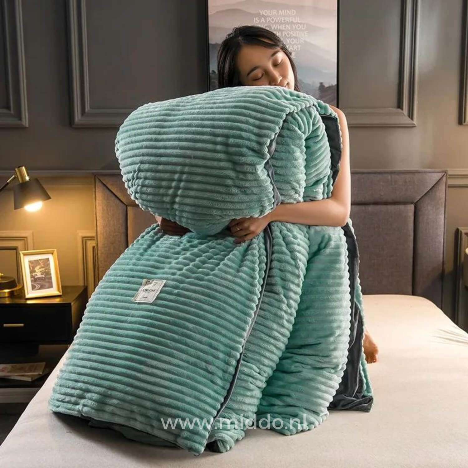WohlfühlNest | 3-teiliges Fleece-Bettwäsche-Set für den Winter