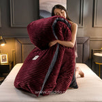 WohlfühlNest | 3-teiliges Fleece-Bettwäsche-Set für den Winter