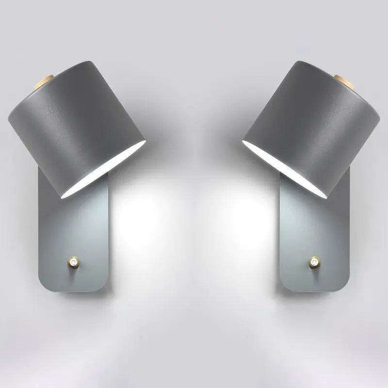 Elegant set of 2 wall lamps with LED technology