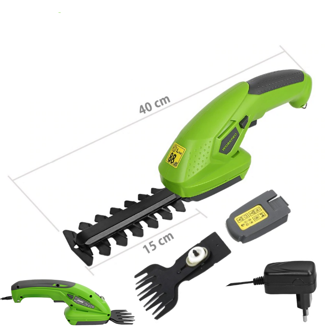 Kabelloser 2-in-1 Strauchschneider – Für Hecken und Gras