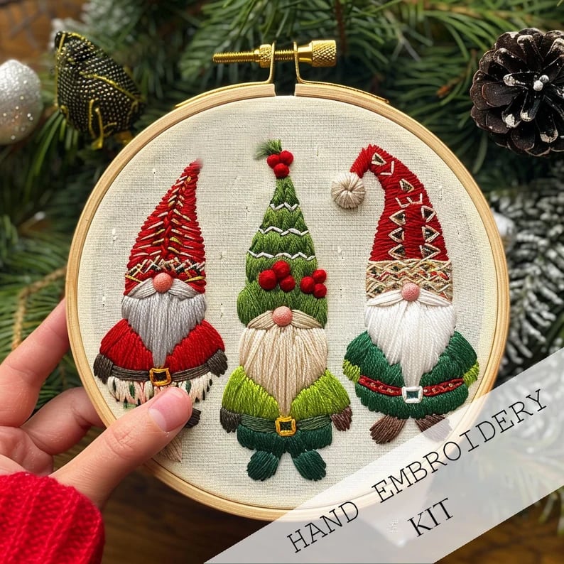 Winterzauber: Kreativset für eine festliche Stickerei