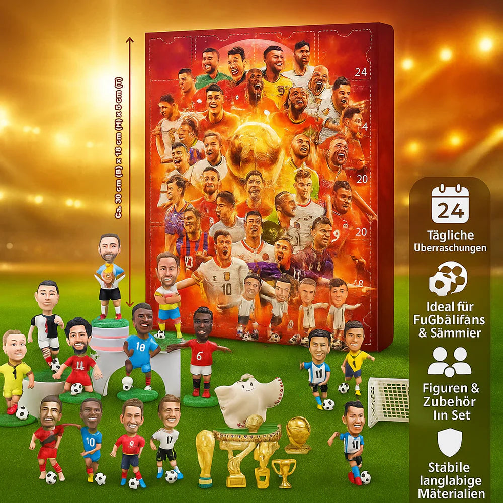 Advent Calendar with Football Figures: 24 Surprises for Fans