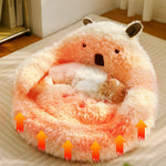 Snug Pet Bed in Animal Shape – Warm and Supportive